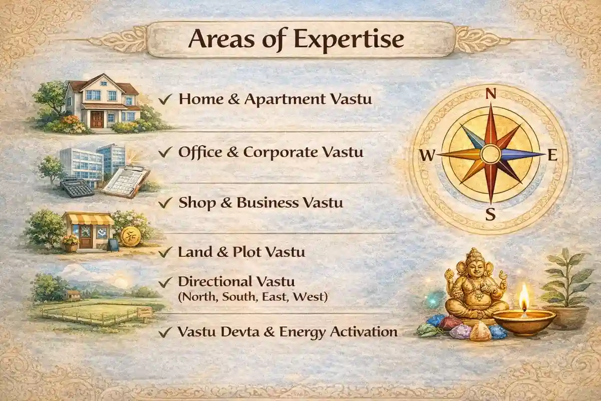 Areas of expertise of Rana Sikander – professional Vastu Shastra consultant
