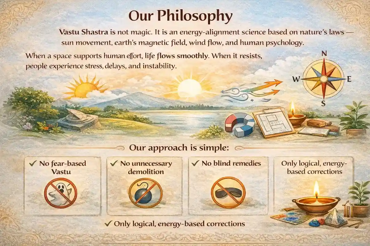 Vastuguruji philosophy of scientific and practical Vastu Shastra