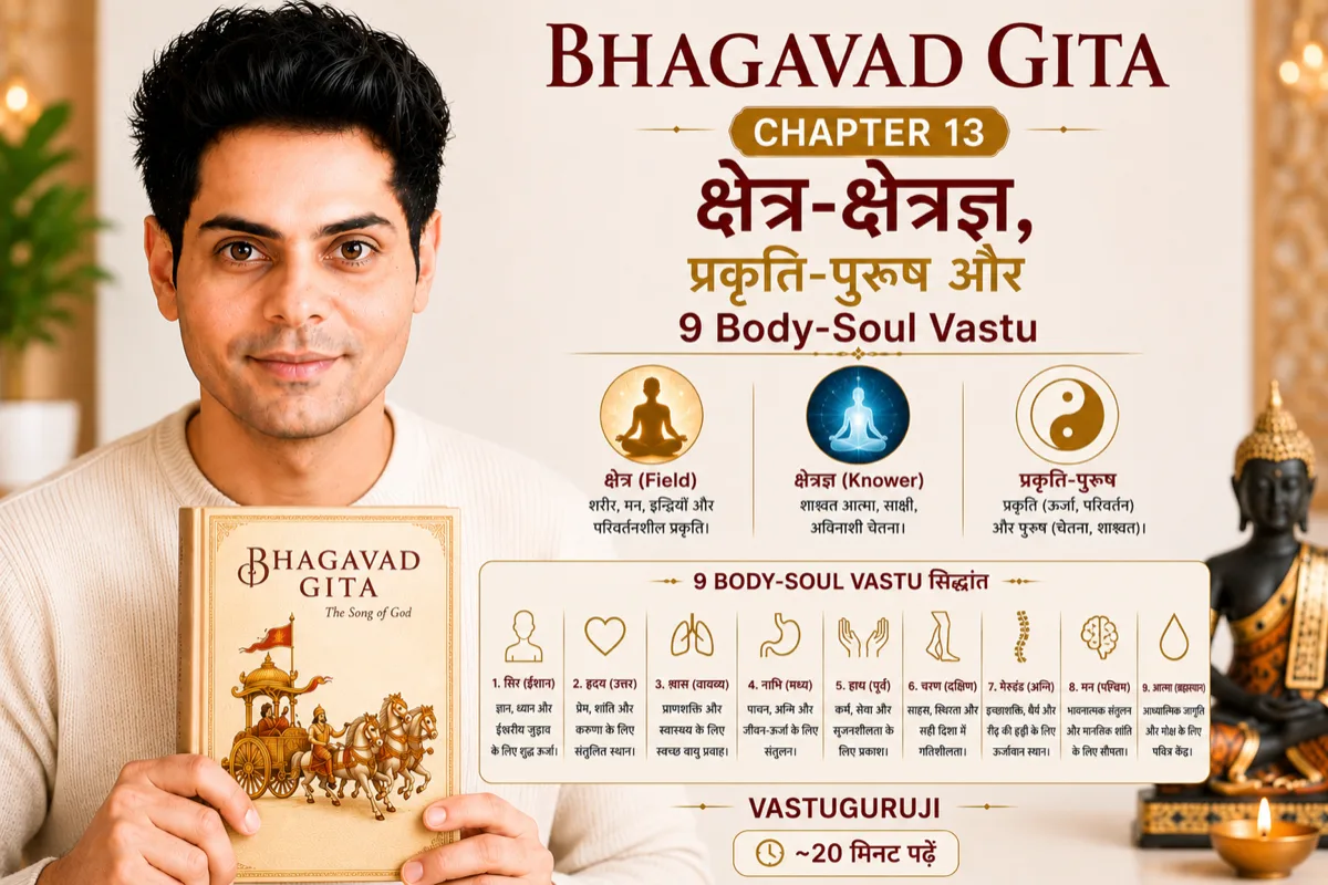 Bhagavad Gita अध्याय 13: क्षेत्र क्षेत्रज्ञ विभाग योग — आप शरीर नहीं, द्रष्टा हैं