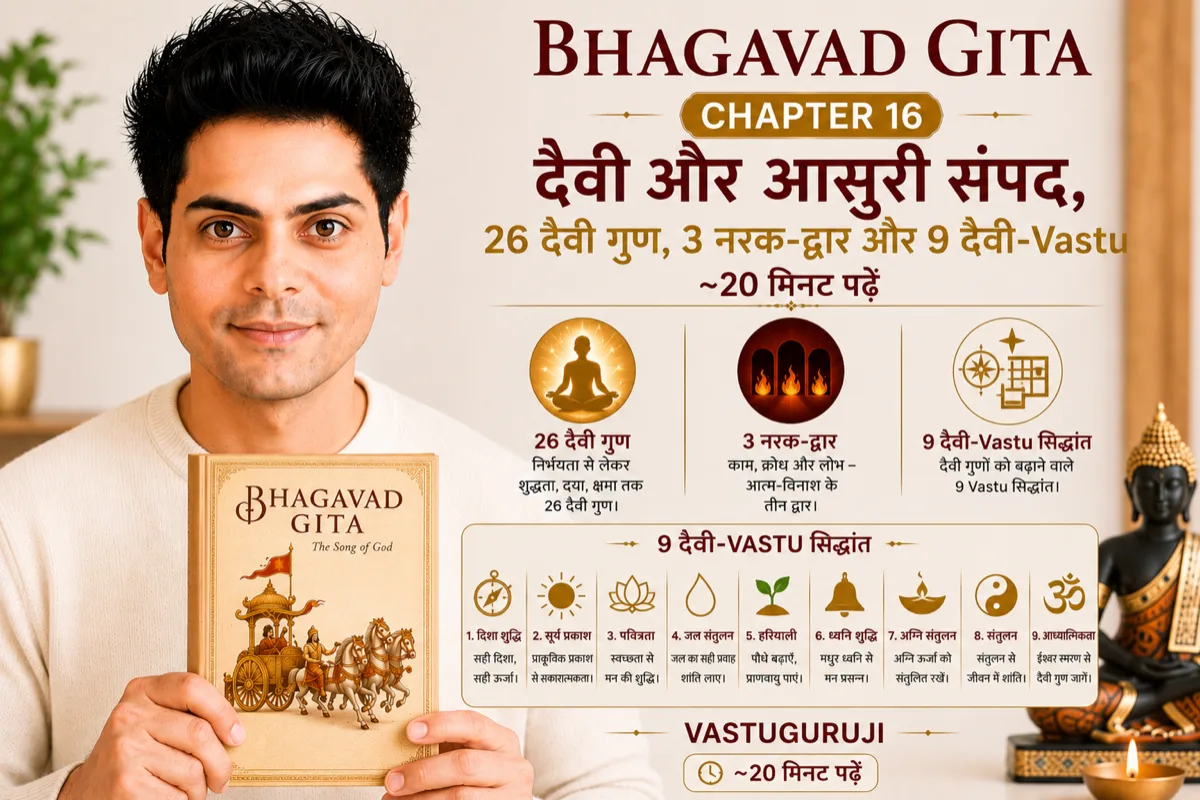 Bhagavad Gita अध्याय 16: दैवासुर संपद विभाग योग — दैवी सम्पदा ही सच्चा धन