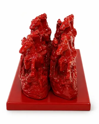 7 Running Horses Vastu Idol - Red Finish for Success and Business Growth - Vastuguruji