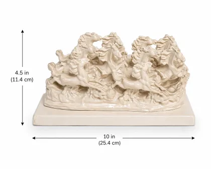 7 Running Horses Vastu Idol - White Finish for Success and Business Growth - Vastuguruji