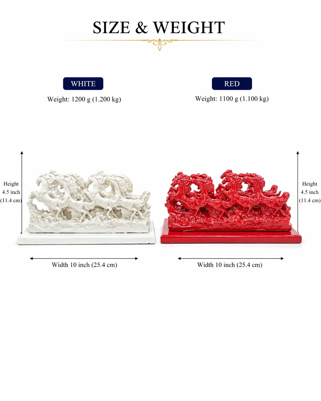 7 Running Horses Vastu Idol (Success & Growth Symbol) for Success and Business Growth - Vastuguruji