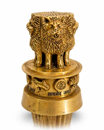 ASHOKA PILLAR 10″ Brass for Positive Energy and Prosperity - Vastuguruji