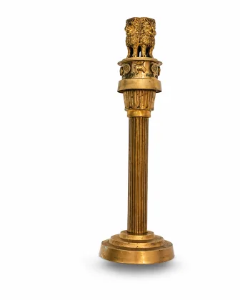 ASHOKA PILLAR 10″ Brass for Positive Energy and Prosperity - Vastuguruji