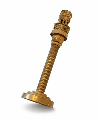 ASHOKA PILLAR 10″ Brass for Positive Energy and Prosperity - Vastuguruji