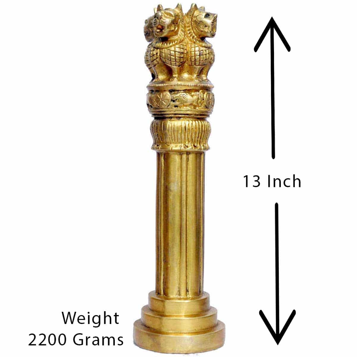 ASHOKA PILLAR 13″ Brass