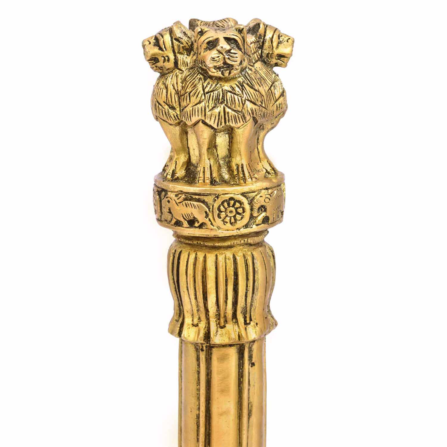 ASHOKA PILLAR 13″ Brass