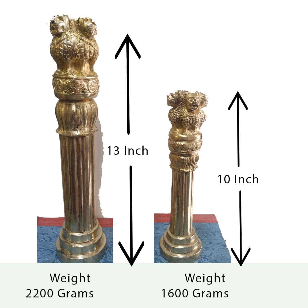 ASHOKA PILLAR 13″ Brass