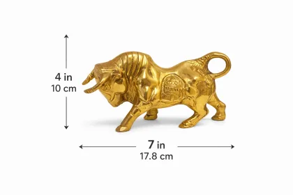Brass Bull for Share Market for Positive Energy and Prosperity, as per Vastu guidance - Vastuguruji