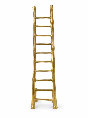 Brass Vastu Ladder (पीतल की वास्तु सीढ़ी) — Front View, 15 Inch Tall Career Progress & Upward Energy Symbol for Office, Home & Business Vastu (VastuGuruji)