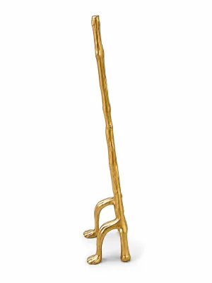 Brass Vastu Ladder Size Chart — 15 Inch Height (38.1 cm), 4 Inch Width (10.2 cm), Compact Tabletop Career Progress Sculpture (VastuGuruji)