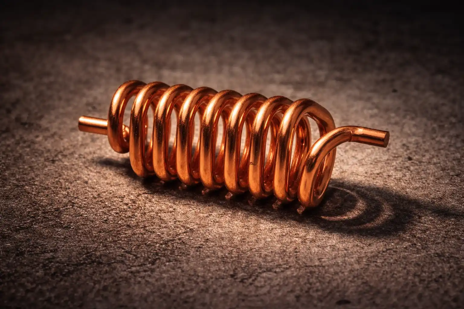 Triangular Anti-Clockwise Spring Copper