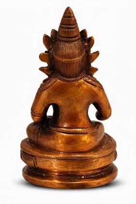KUBER JI 8″ Copper Coated for Wealth and Prosperity, placed in North direction - Vastuguruji