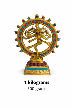 Nataraja Shiva Idol (9.5 Inch - 1.5 KG Premium Vastu Murti) for Positive Energy and Prosperity, as per Vastu guidance - Vastuguruji #1