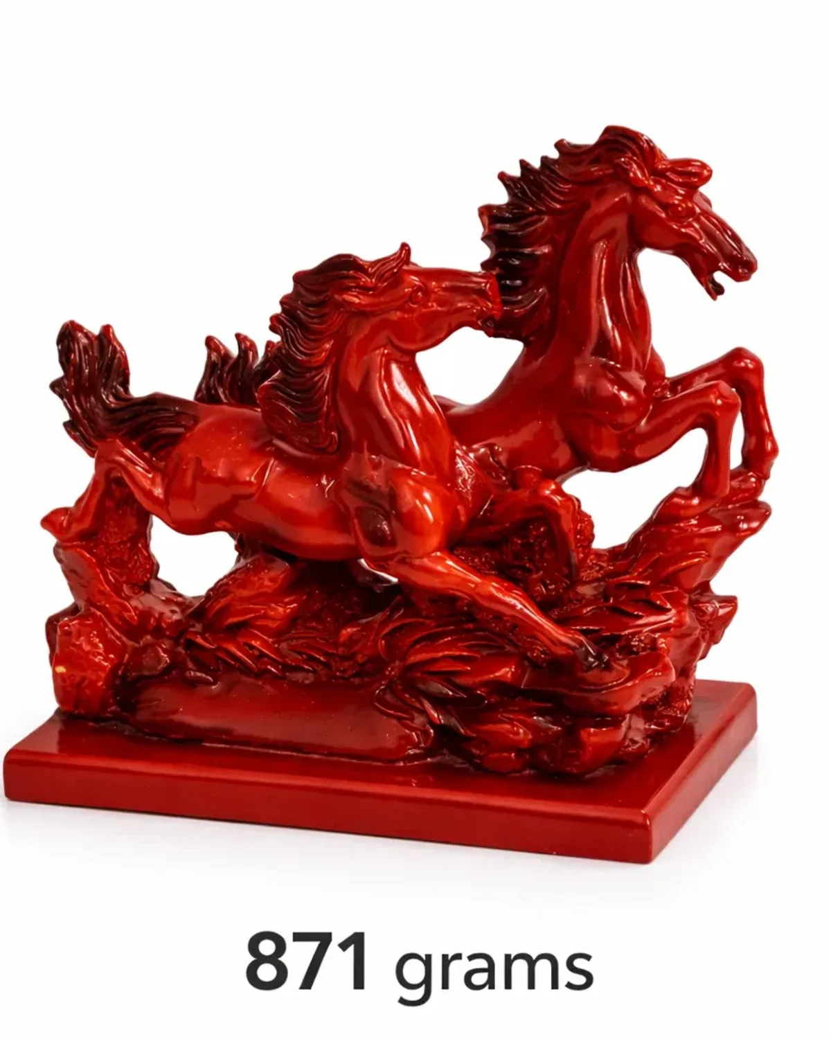 Pair of Red Horses (Resin Decor)