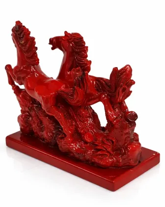 Pair of Red Horses for Success and Business Growth, placed in North direction - Vastuguruji