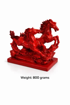 Pair of Red Horses for Success and Business Growth, placed in North direction - Vastuguruji