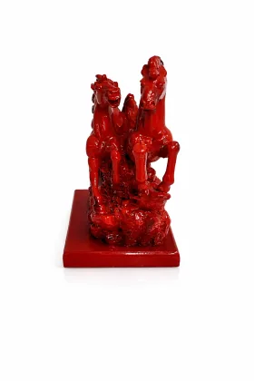 Pair of Red Horses for Success and Business Growth, placed in North direction - Vastuguruji