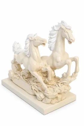 Pair of White Horses for Success and Business Growth, placed in North direction - Vastuguruji