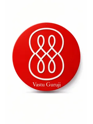 Power of Infinity Red — dimensions 12 INCH (30.5 cm) diameter — Vastuguruji