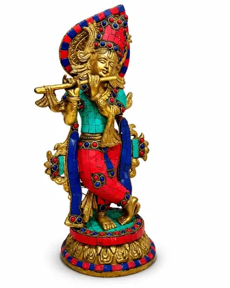 Radha Krishna Divine Idol (Premium Mosaic Stone Work - 2900 Gram) for Positive Energy and Prosperity, as per Vastu guidance - Vastuguruji #2