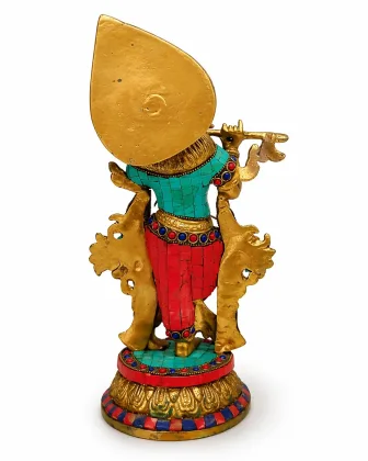 Radha Krishna Divine Idol (Premium Mosaic Stone Work - 2900 Gram) for Positive Energy and Prosperity, as per Vastu guidance - Vastuguruji #5
