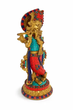 Radha Krishna Divine Idol (Premium Mosaic Stone Work - 2900 Gram) for Positive Energy and Prosperity, as per Vastu guidance - Vastuguruji #9