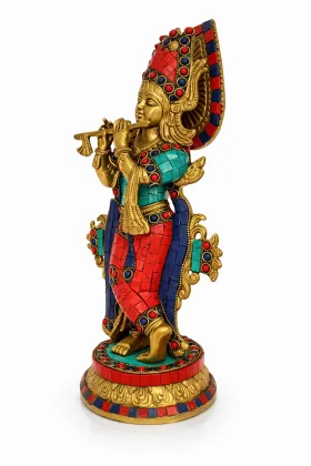 Radha Krishna Divine Idol (Premium Mosaic Stone Work - 2900 Gram) for Positive Energy and Prosperity, as per Vastu guidance - Vastuguruji #10