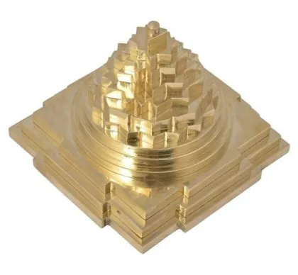 Brass Shree Yantra for Abundance and Energy Balance - Vastuguruji