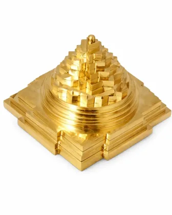 Brass Shree Yantra for Abundance and Energy Balance, placed in recommended direction - Vastuguruji