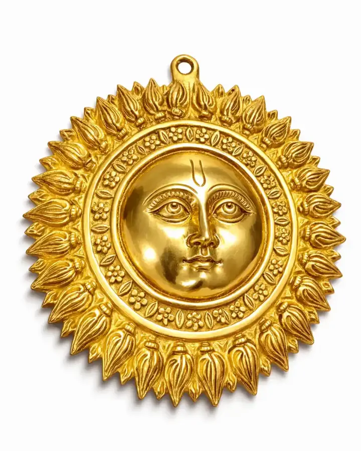 Surya Dev 8″ Brass (without Moustache)