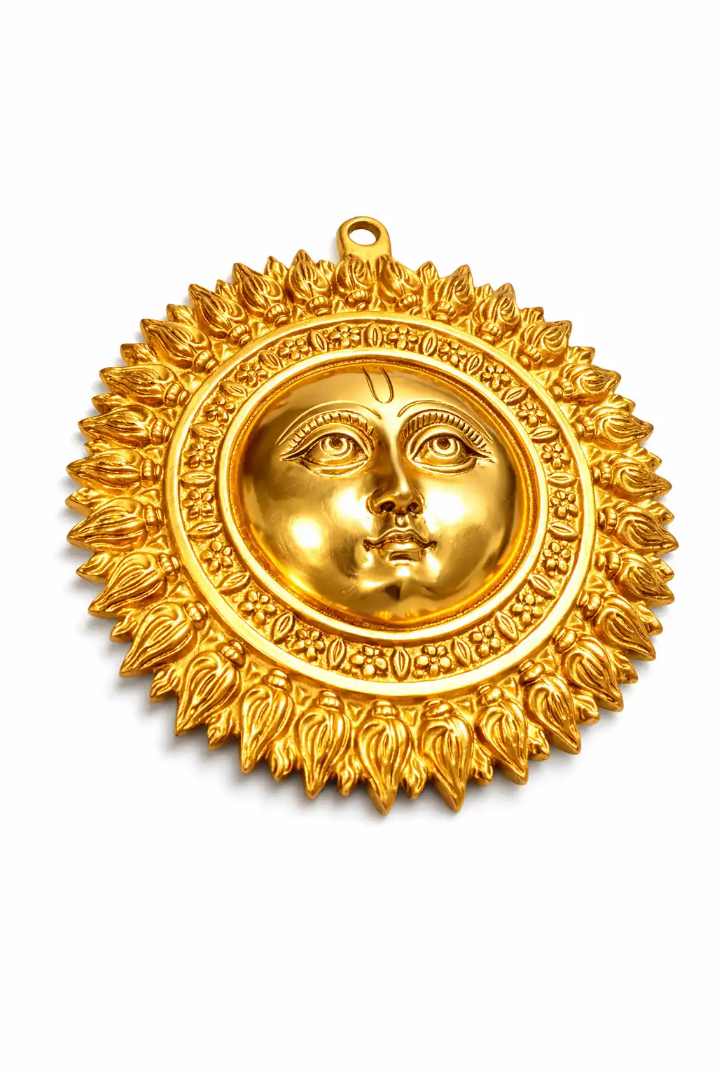 Surya Dev 8″ Brass (without Moustache) for Positive Energy and Prosperity - Vastuguruji