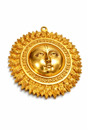 Surya Dev 8″ Brass (without Moustache) for Positive Energy and Prosperity - Vastuguruji