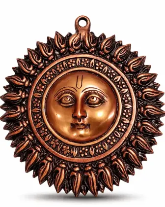 Surya Dev 8″ Copper (Without Moustache) for Positive Energy and Prosperity, as per Vastu guidance - Vastuguruji
