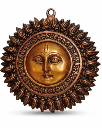 Surya Dev 8″ Copper (Without Moustache) for Positive Energy and Prosperity, as per Vastu guidance - Vastuguruji