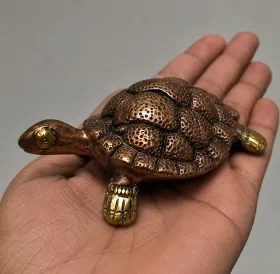 Copper-Coated Tortoise (Mini - 310 Gram) for Positive Energy and Prosperity, as per Vastu guidance - Vastuguruji #10