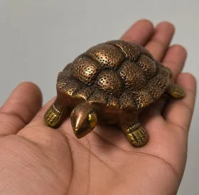 Copper-Coated Tortoise (Mini - 310 Gram) for Positive Energy and Prosperity, as per Vastu guidance - Vastuguruji #11