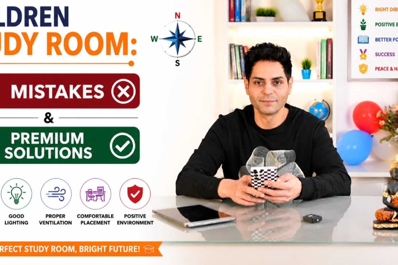 बच्चों का Study Room वास्तु: 12 गलतियाँ और 7 Premium Solutions