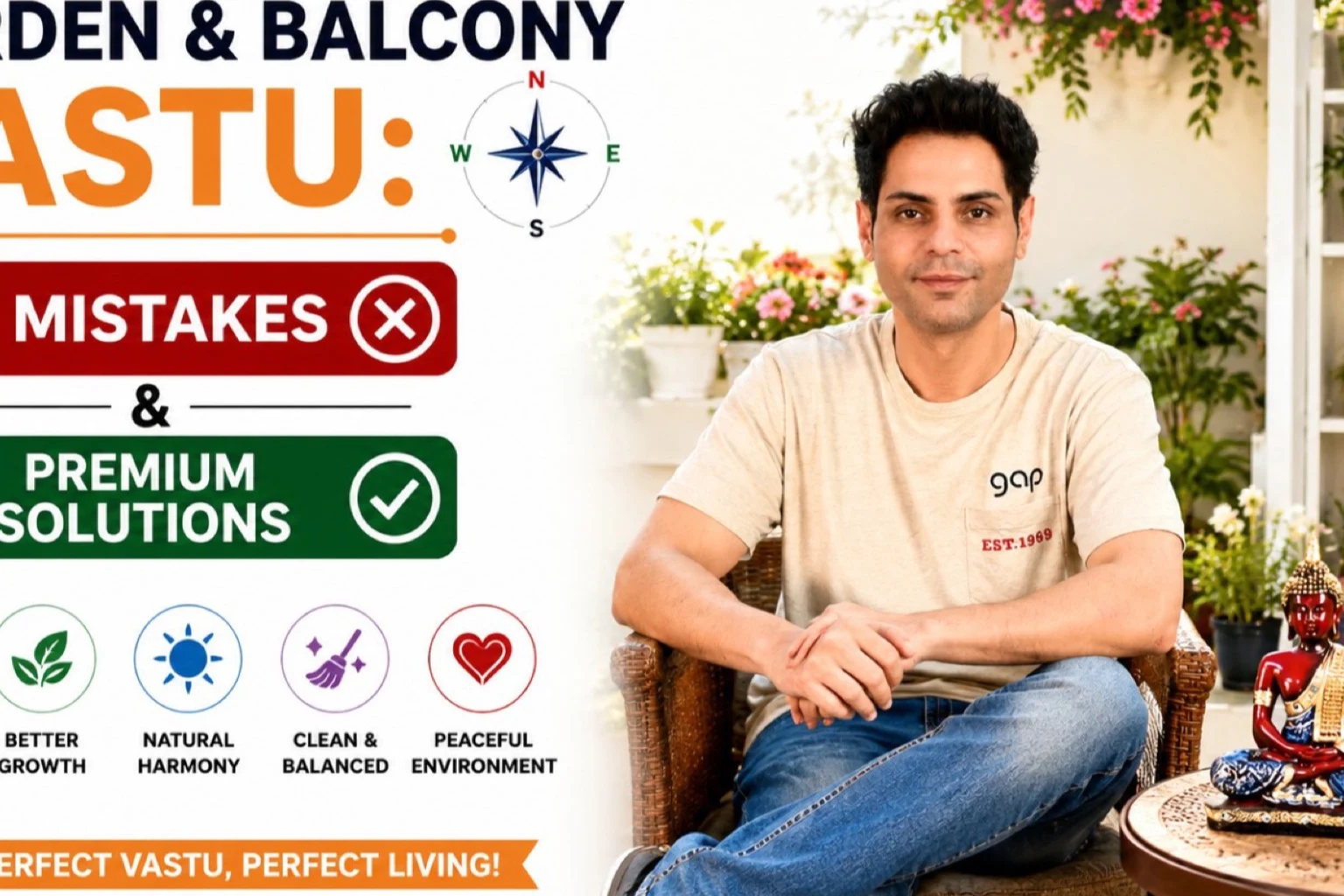 Garden / Balcony वास्तु: 12 गलतियाँ और 7 Premium Solutions