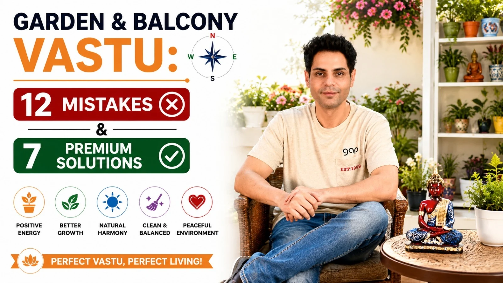 Garden / Balcony वास्तु: 12 गलतियाँ और 7 Premium Solutions