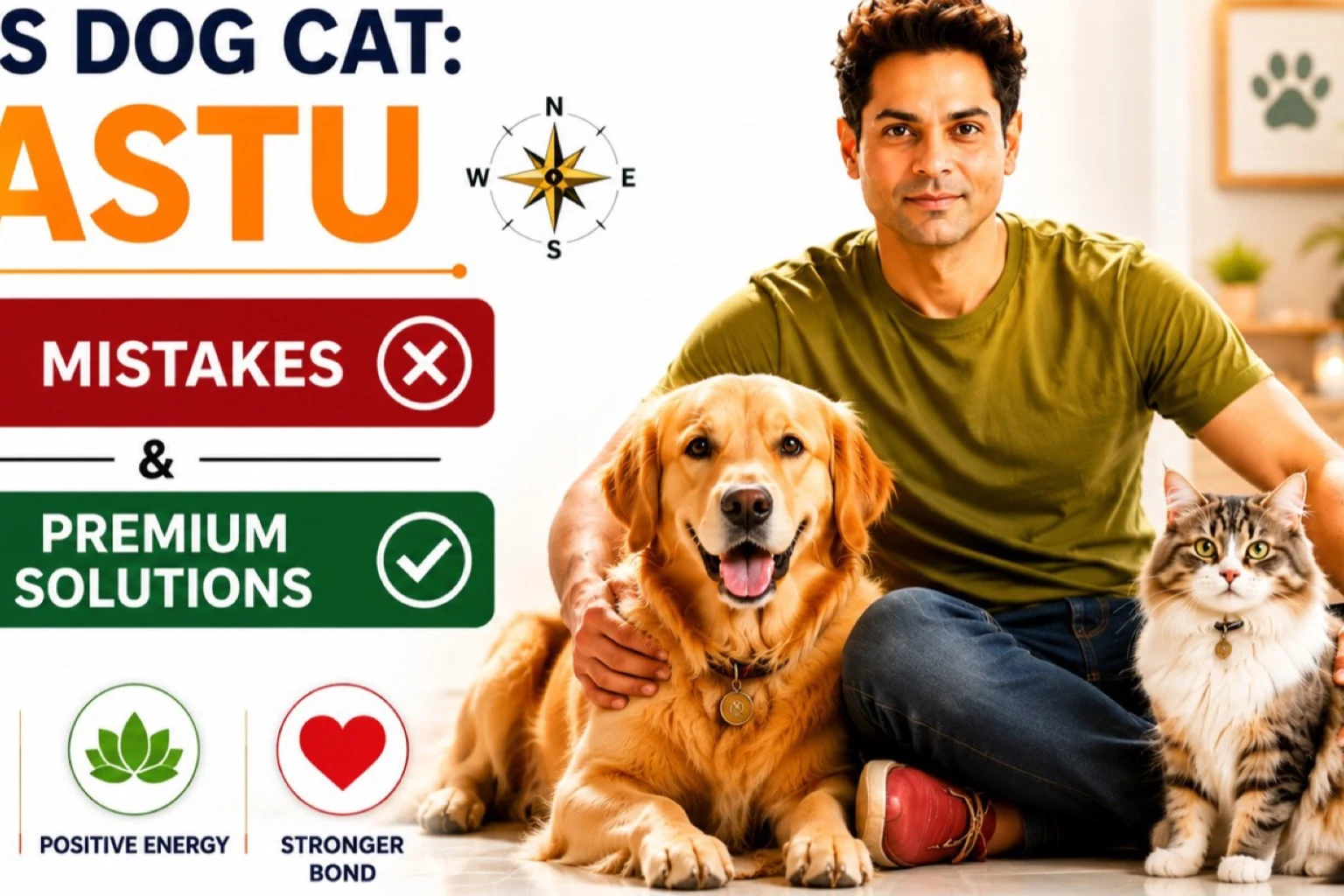 Pets (कुत्ता, बिल्ली) वास्तु: 12 गलतियाँ और 7 Premium Solutions