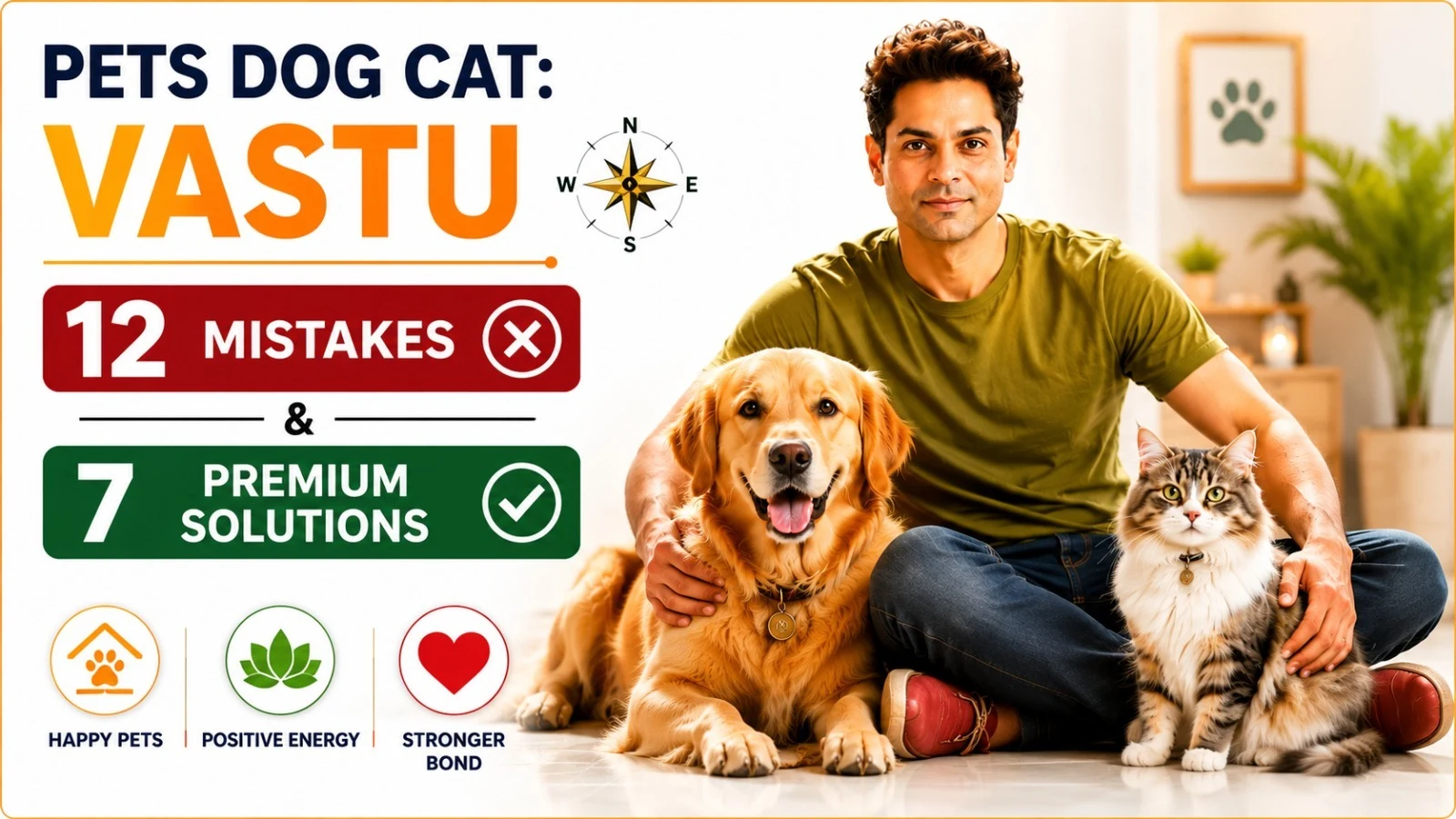 Pets — Dog / Cat Vastu: 12 Mistakes & 7 Premium Solutions